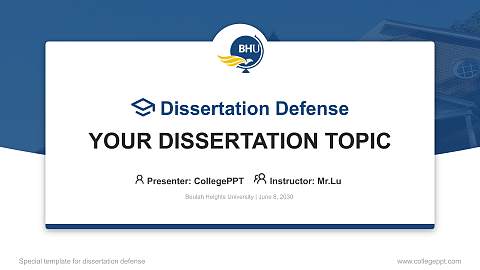 Beulah Heights University Graduation Thesis Defense PPT Template