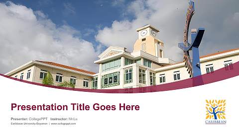 Caribbean University-Bayamon Course/Courseware Creation PPT Template