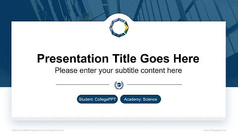 California State Polytechnic University-Pomona National Scholarship Defense PPT Template