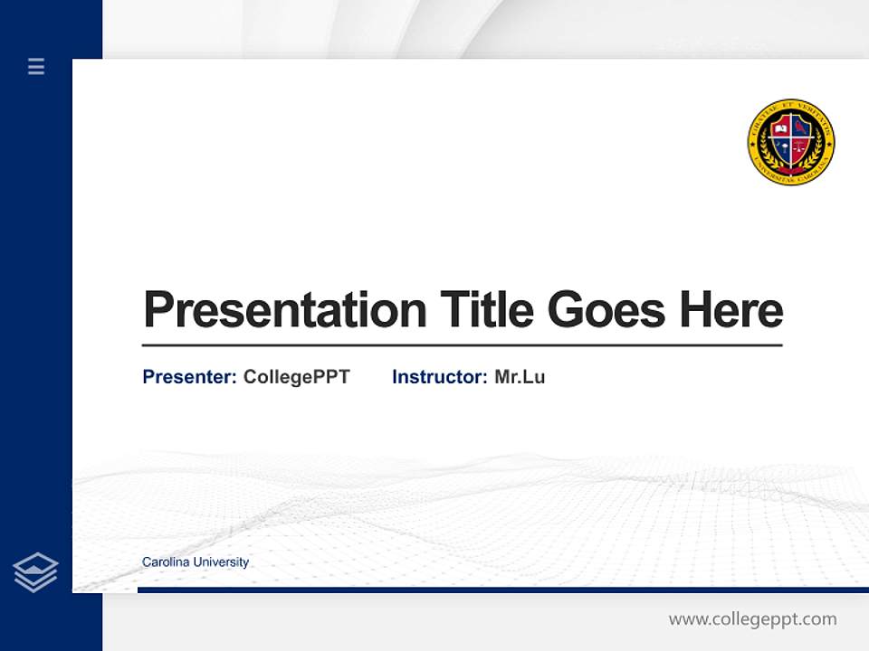 Carolina University Thesis Proposal/Graduation Defense PPT Template4:3 ratio PPT effect preview image5