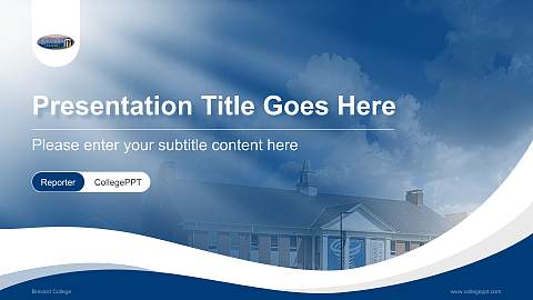 Brevard College Lecture Sharing and Networking Event PPT Template