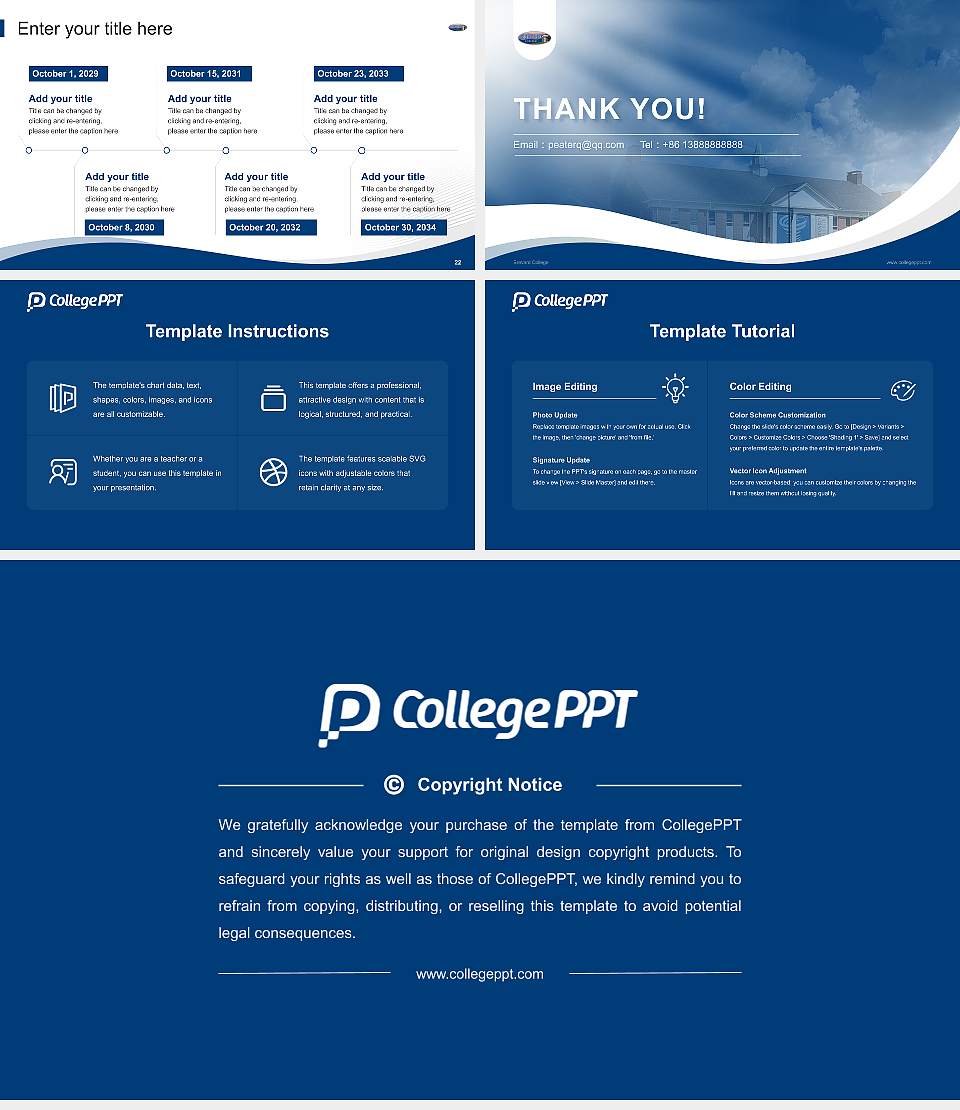 Brevard College Lecture Sharing and Networking Event PPT Template16:9 ratio PPT effect preview image4