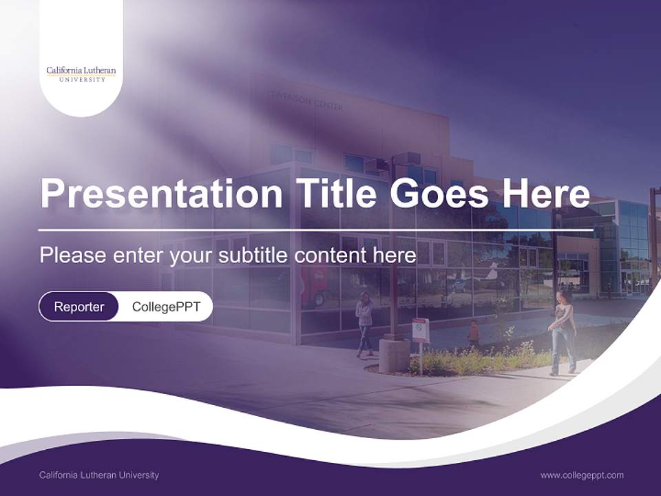 California Lutheran University Lecture Sharing and Networking Event PPT Template4:3 ratio PPT effect preview image4