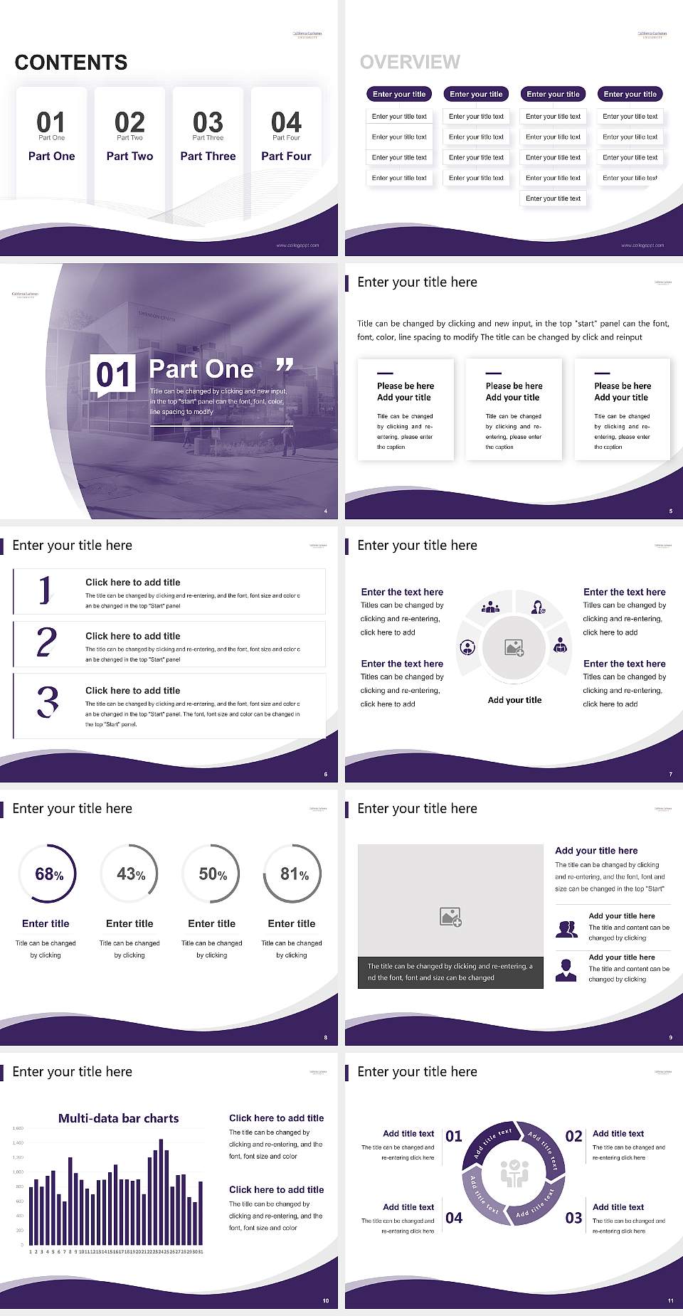 California Lutheran University Lecture Sharing and Networking Event PPT Template4:3 ratio PPT effect preview image2