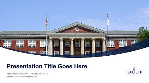 Bluefield College Course/Courseware Creation PPT Template