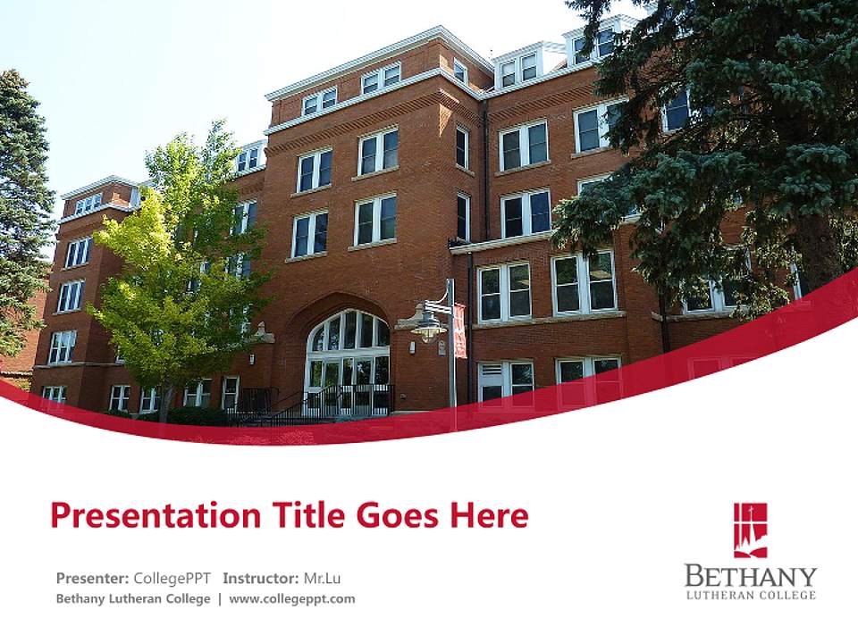 Bethany Lutheran College Course/Courseware Creation PPT Template4:3 ratio PPT effect preview image5