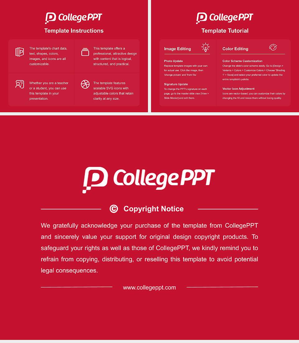 Carnegie Mellon University Course/Courseware Creation PPT Template4:3 ratio PPT effect preview image5