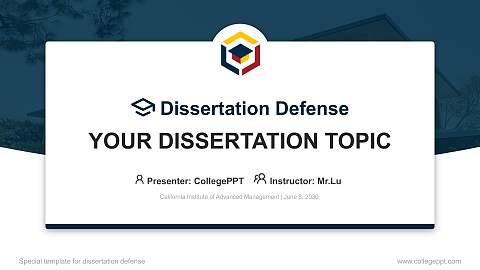 California Institute of Advanced Management Graduation Thesis Defense PPT Template