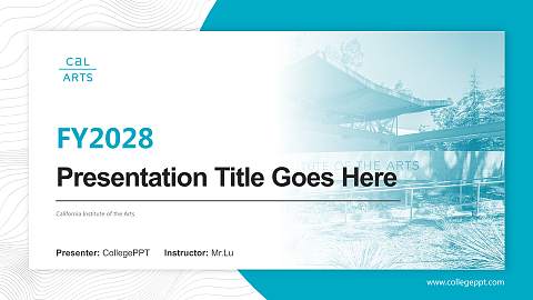 California Institute of the Arts Academic Presentation/Research Findings Report PPT Template