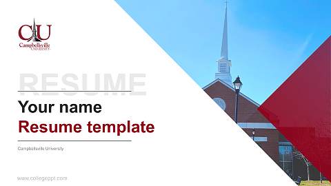 Campbellsville University Resume PPT Template