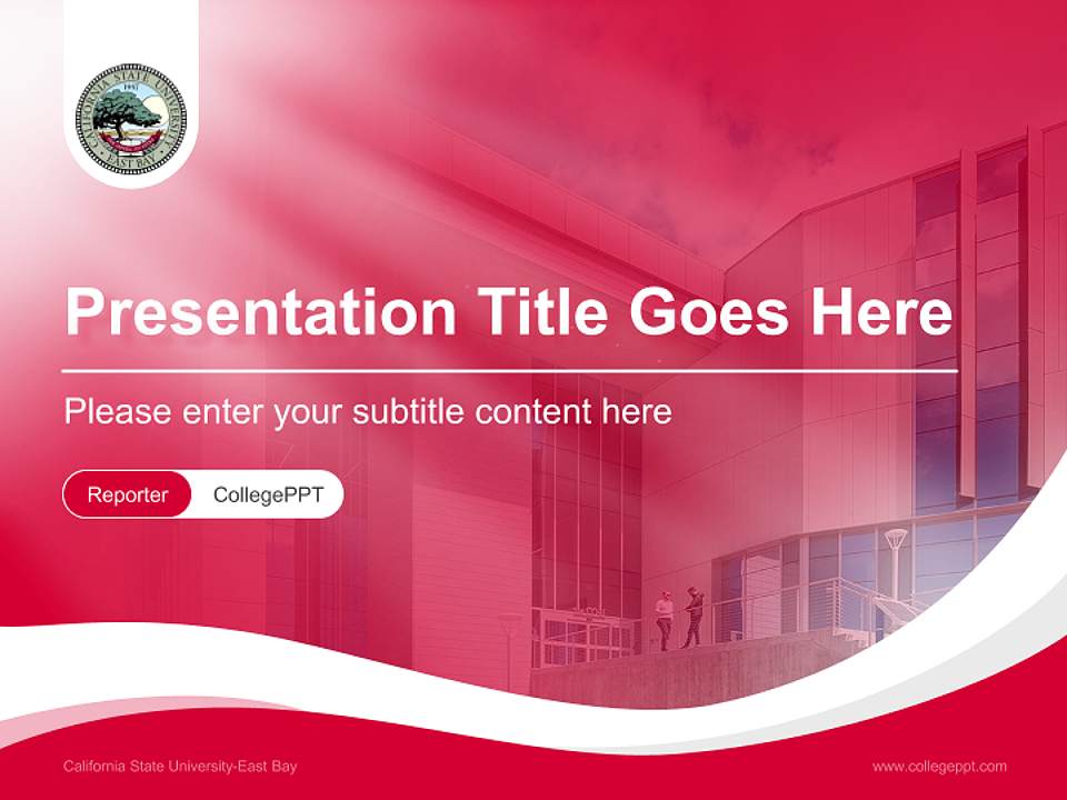 California State University-East Bay Lecture Sharing and Networking Event PPT Template4:3 ratio PPT effect preview image4