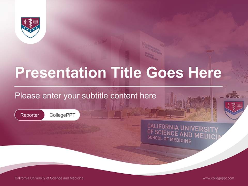 California University of Science and Medicine Lecture Sharing and Networking Event PPT Template4:3 ratio PPT effect preview image4