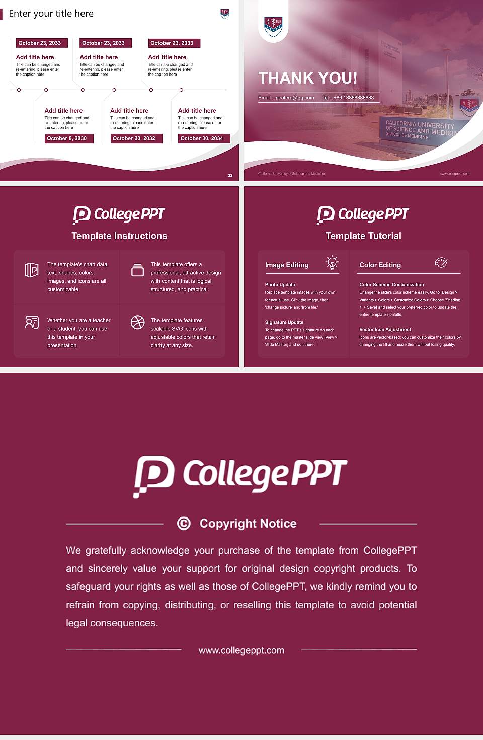 California University of Science and Medicine Lecture Sharing and Networking Event PPT Template4:3 ratio PPT effect preview image4