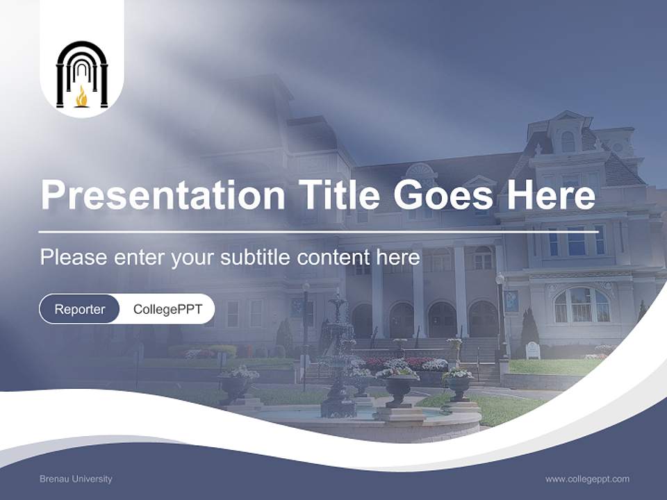 Brenau University Lecture Sharing and Networking Event PPT Template4:3 ratio PPT effect preview image4