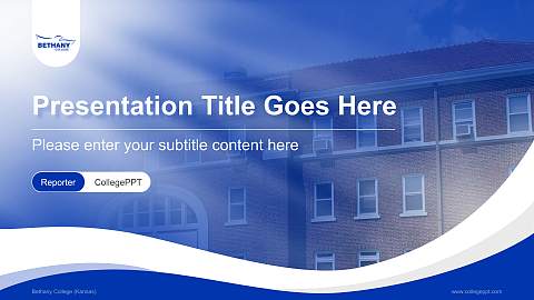 Bethany College (Kansas) Lecture Sharing and Networking Event PPT Template