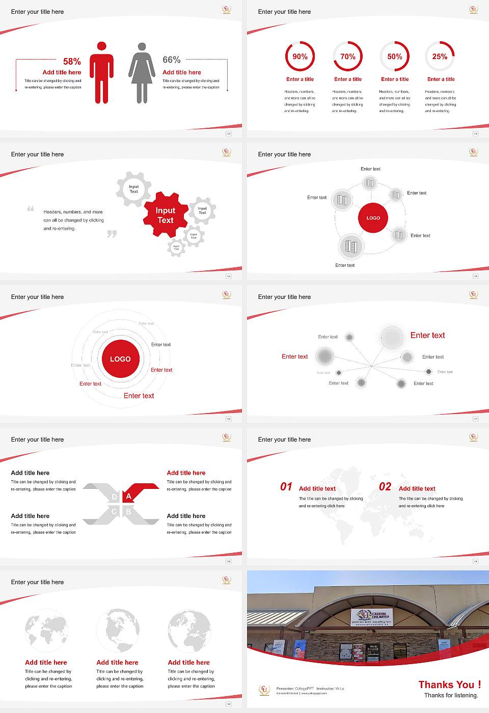 Careers Unlimited Course/Courseware Creation PPT Template16:9 ratio PPT effect preview image4