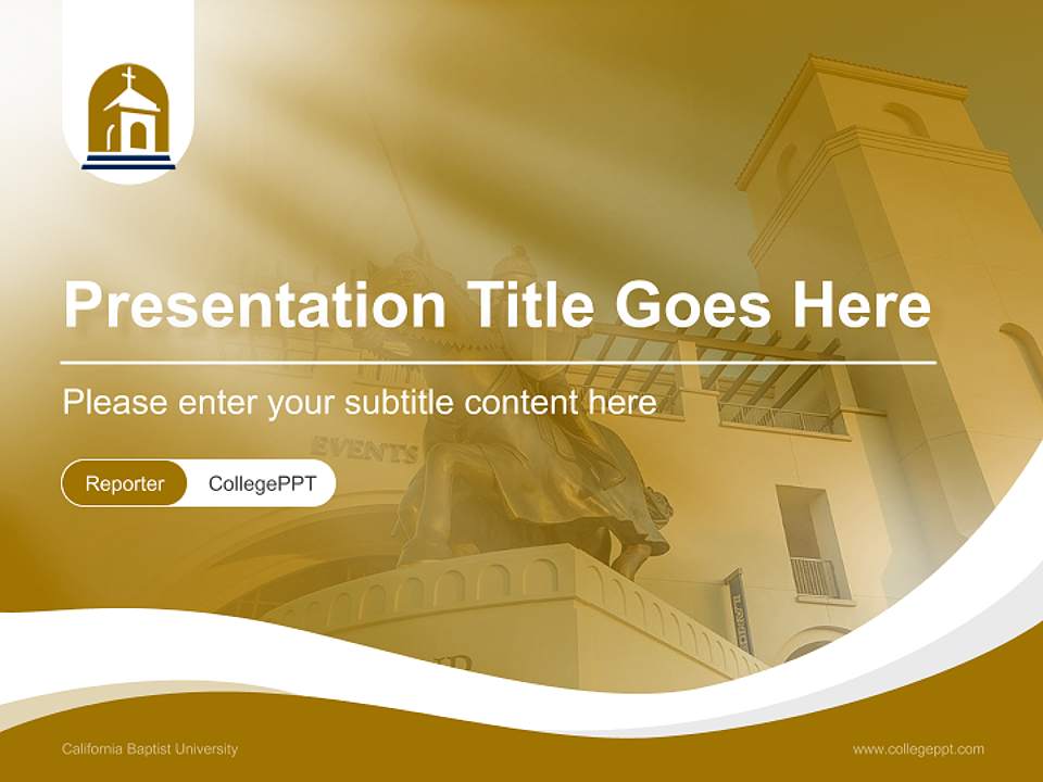 California Baptist University Lecture Sharing and Networking Event PPT Template4:3 ratio PPT effect preview image4