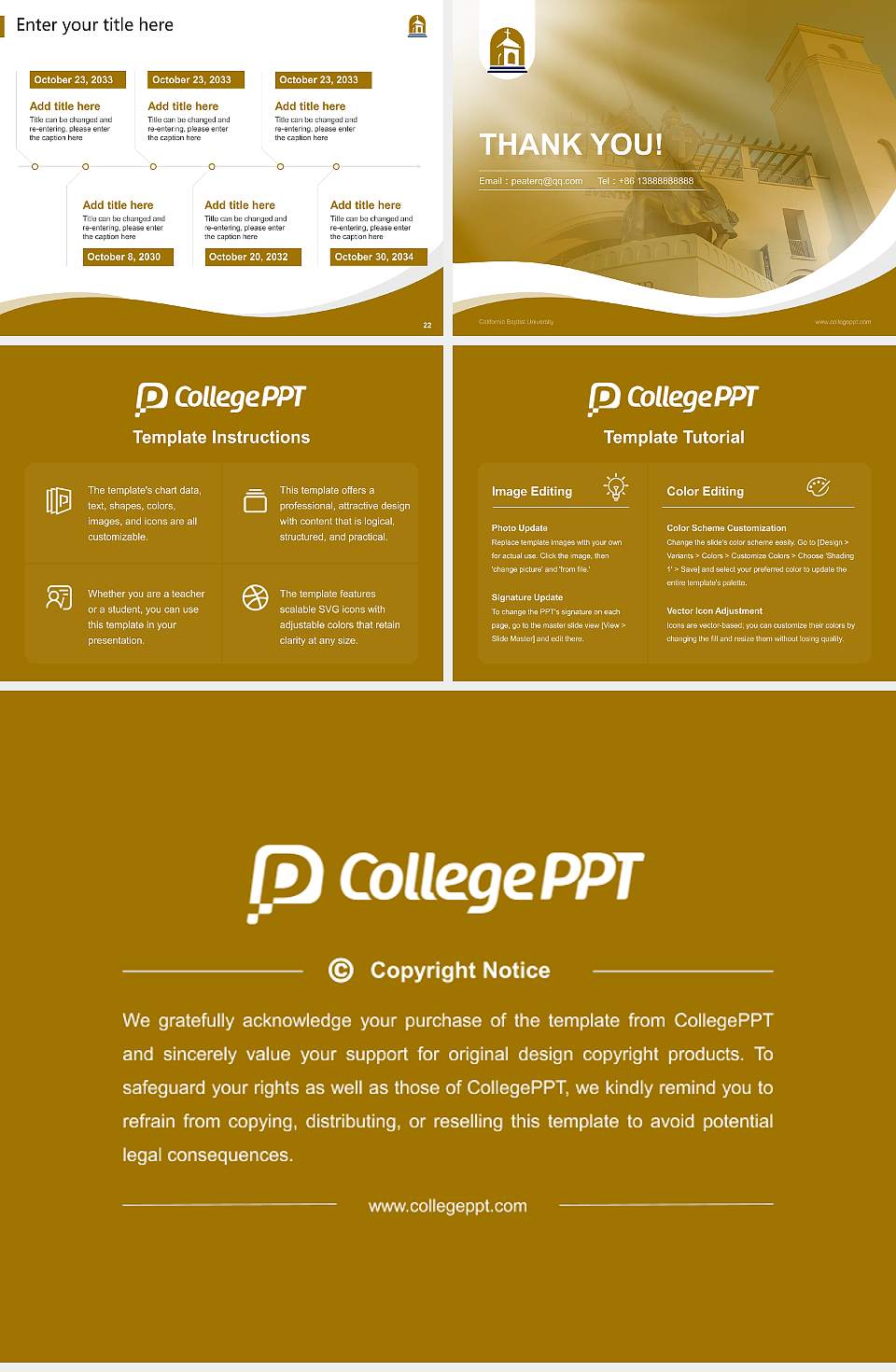 California Baptist University Lecture Sharing and Networking Event PPT Template4:3 ratio PPT effect preview image4