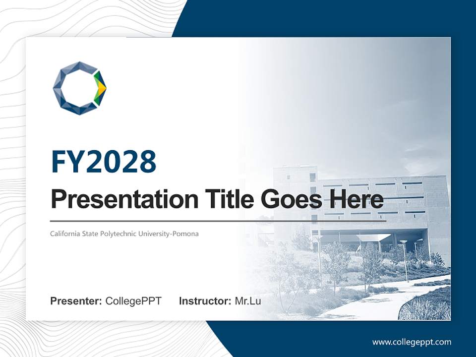 California State Polytechnic University-Pomona Academic Presentation/Research Findings Report PPT Template4:3 ratio PPT effect preview image5