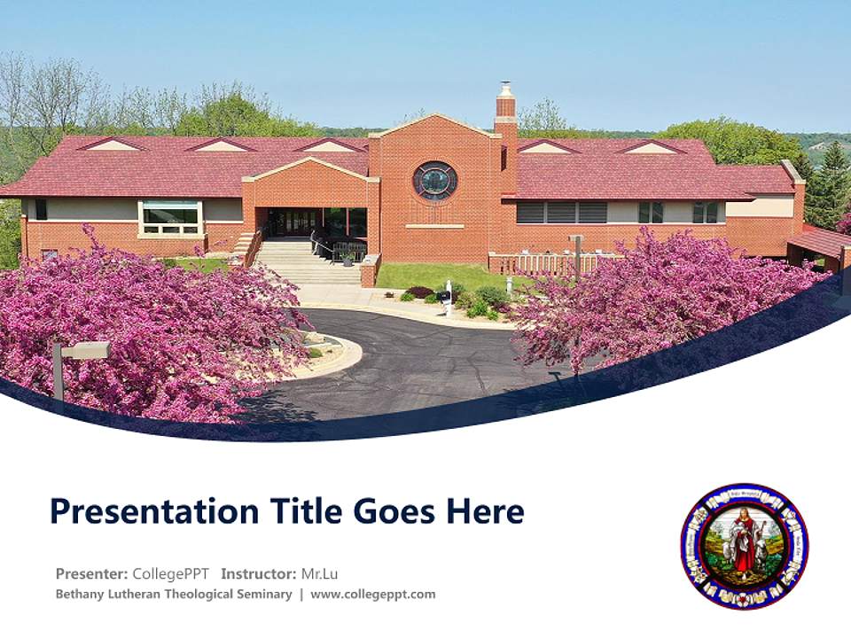 Bethany Lutheran Theological Seminary Course/Courseware Creation PPT Template4:3 ratio PPT effect preview image5