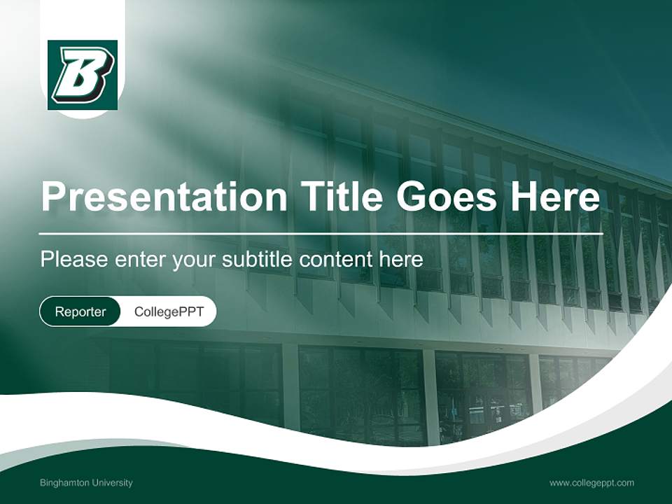 Binghamton University Lecture Sharing and Networking Event PPT Template4:3 ratio PPT effect preview image4