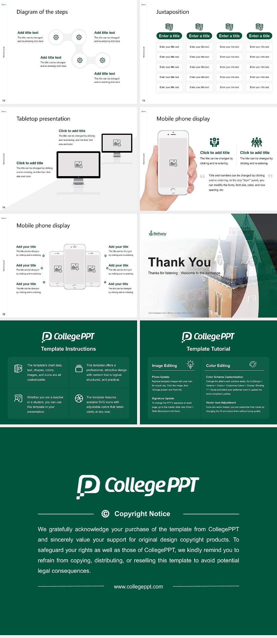 Bethany College (West Virginia) Competition/Entrepreneurship Contest PPT Template4:3 ratio PPT effect preview image9