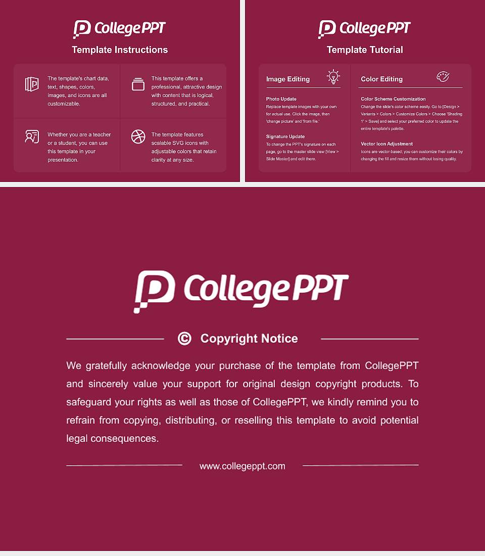 Caribbean University-Ponce Course/Courseware Creation PPT Template4:3 ratio PPT effect preview image5