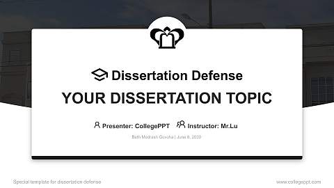 Beth Medrash Govoha Graduation Thesis Defense PPT Template