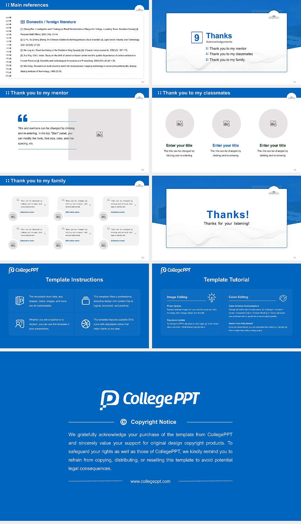 California State University-San Bernardino Graduation Thesis Defense PPT Template16:9 ratio PPT effect preview image7