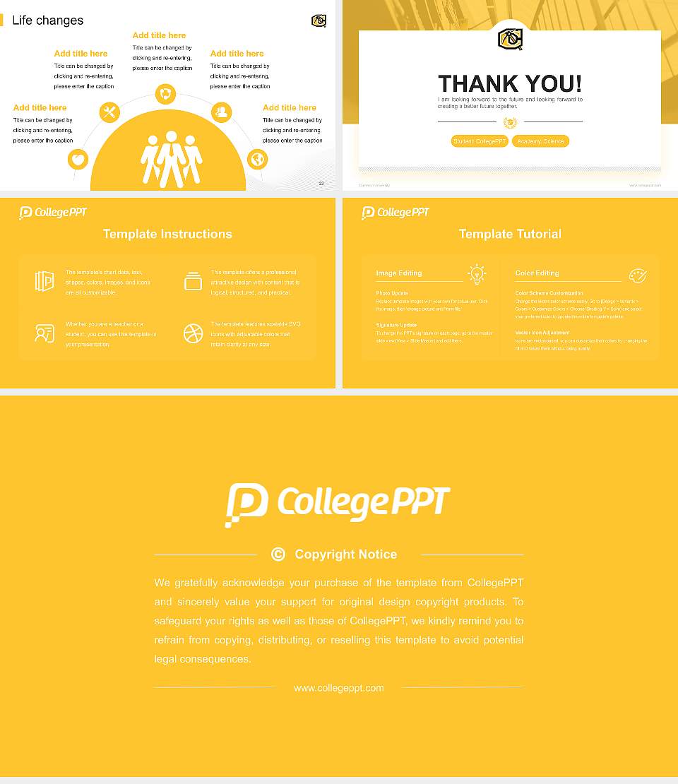 Cameron University National Scholarship Defense PPT Template16:9 ratio PPT effect preview image4