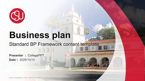 California State University-Channel Islands Competition/Entrepreneurship Contest PPT Template