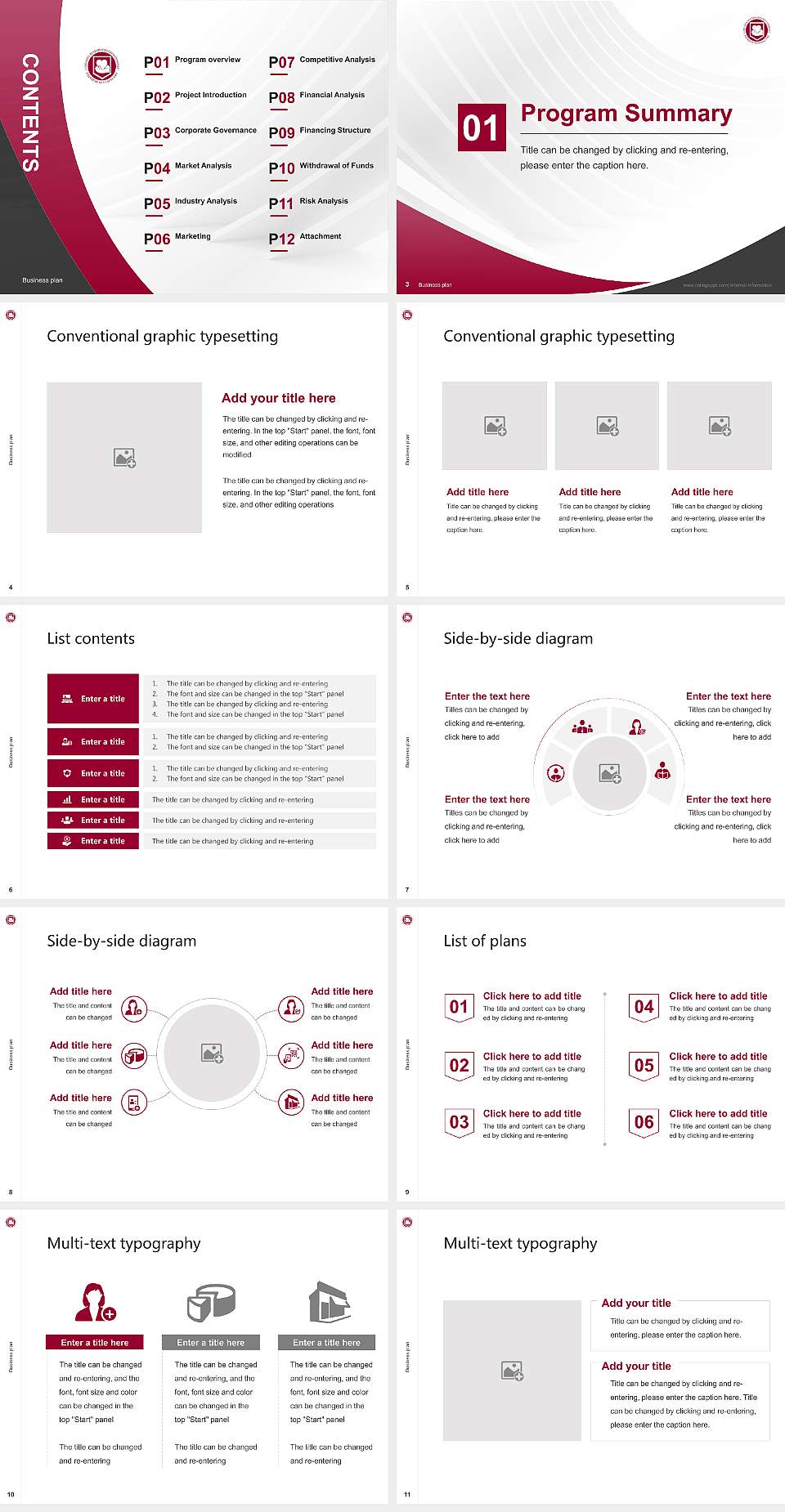 Calvin Theological Seminary Competition/Entrepreneurship Contest PPT Template4:3 ratio PPT effect preview image2