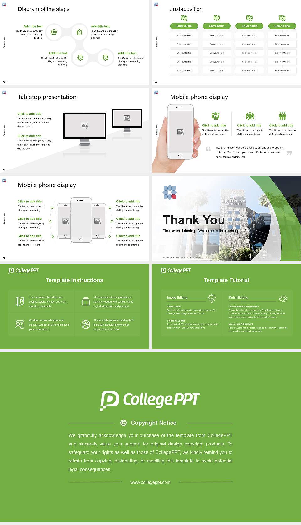 Brookline College-Phoenix Competition/Entrepreneurship Contest PPT Template16:9 ratio PPT effect preview image9