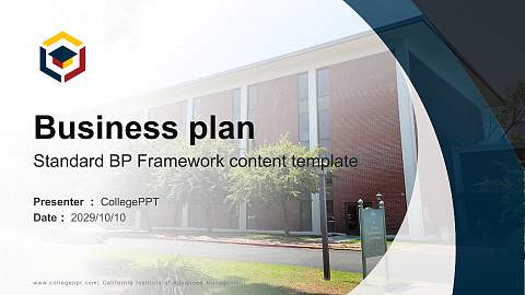 California Institute of Advanced Management Competition/Entrepreneurship Contest PPT Template