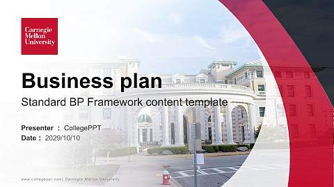 Carnegie Mellon University Competition/Entrepreneurship Contest PPT Template