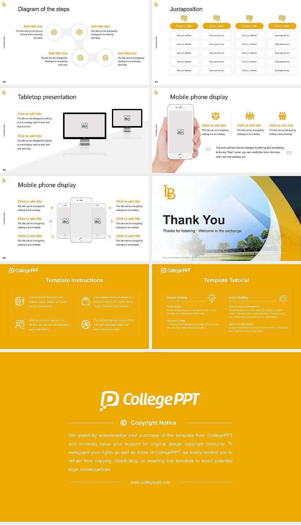 California State University-Long Beach Competition/Entrepreneurship Contest PPT Template16:9 ratio PPT effect preview image9