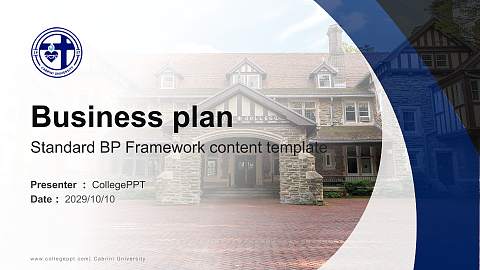 Cabrini University Competition/Entrepreneurship Contest PPT Template