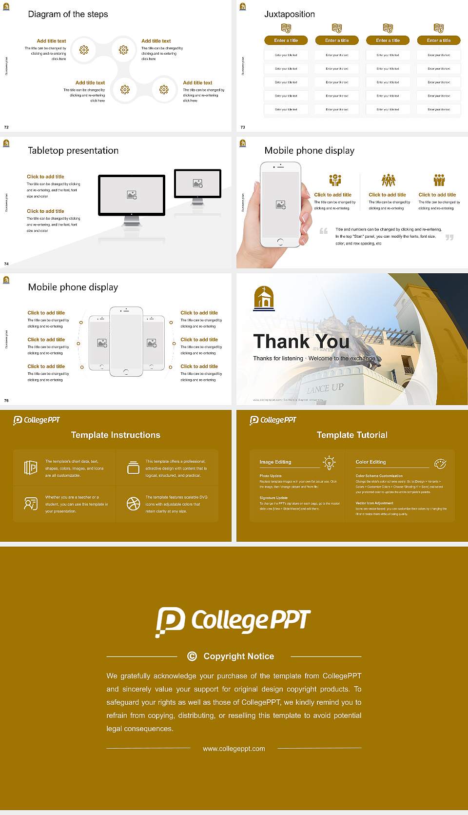 California Baptist University Competition/Entrepreneurship Contest PPT Template16:9 ratio PPT effect preview image9