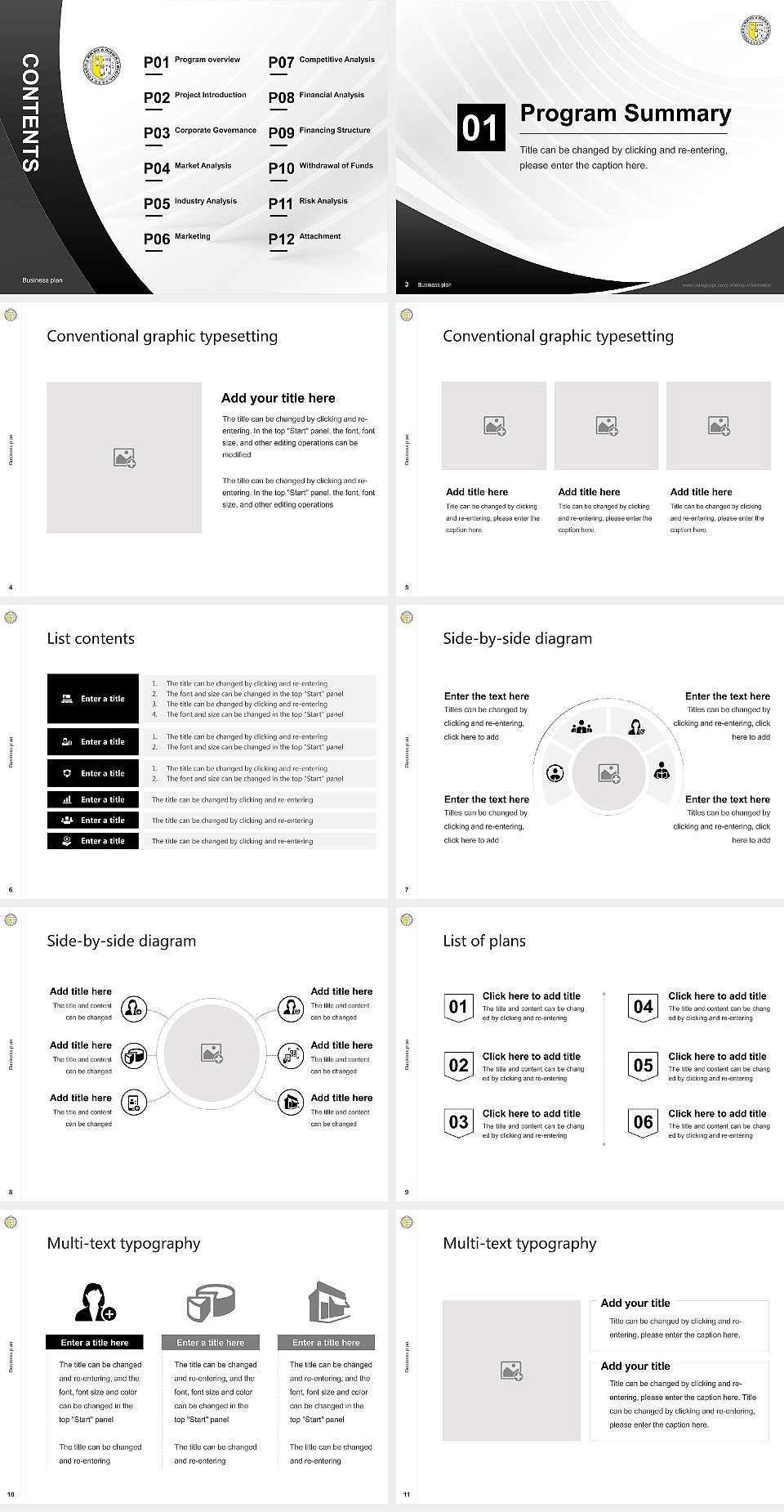 Bryn Mawr College Competition/Entrepreneurship Contest PPT Template4:3 ratio PPT effect preview image2