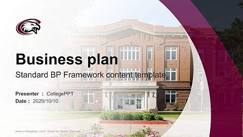 Chadron State College Competition/Entrepreneurship Contest PPT Template