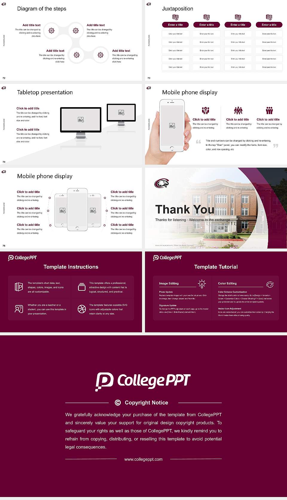 Chadron State College Competition/Entrepreneurship Contest PPT Template16:9 ratio PPT effect preview image9