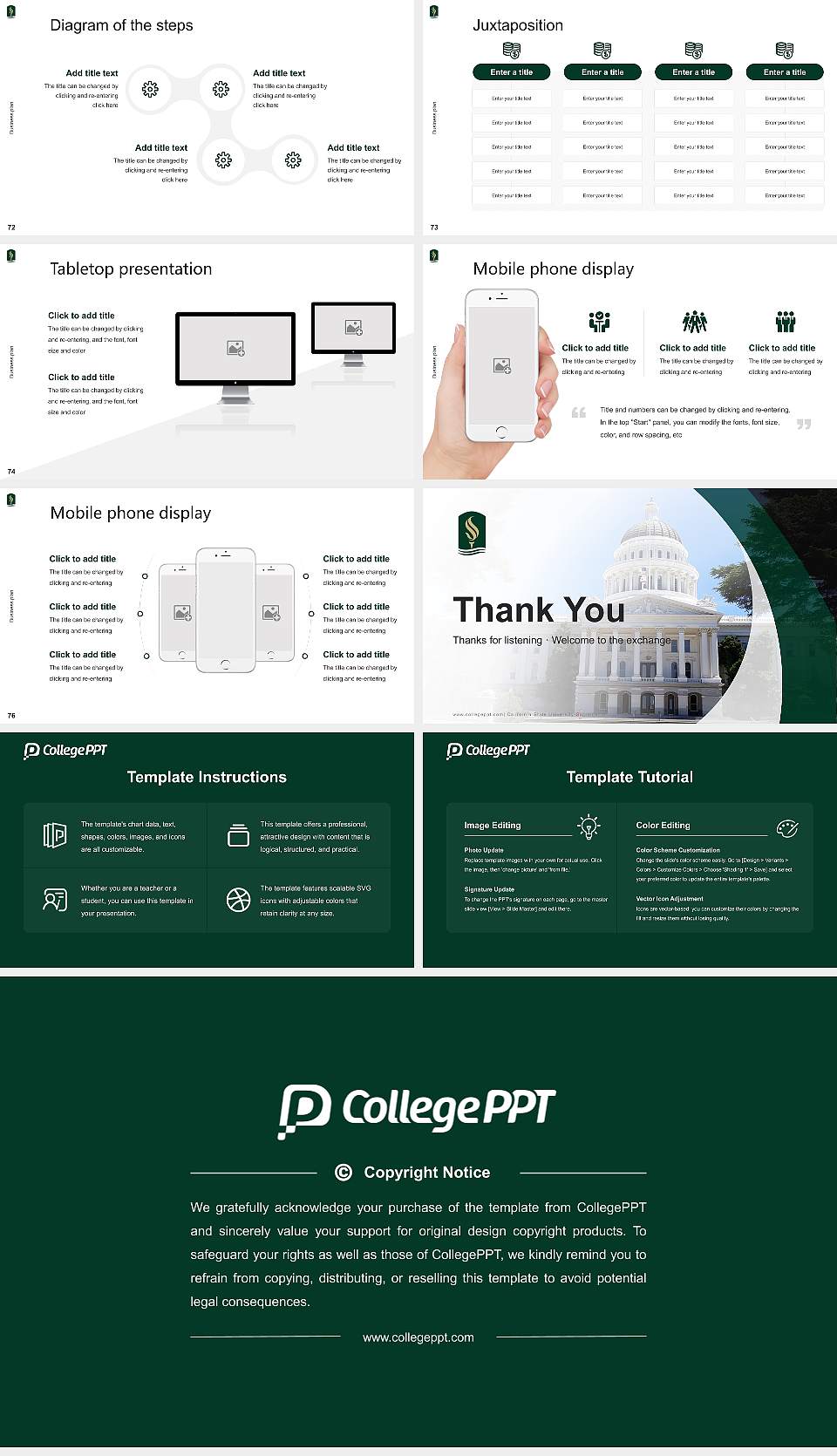 California State University-Sacramento Competition/Entrepreneurship Contest PPT Template16:9 ratio PPT effect preview image9