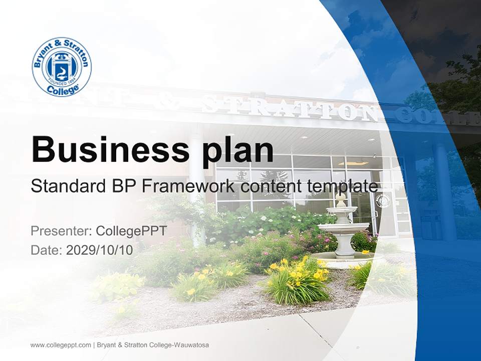 Bryant & Stratton College-Wauwatosa Competition/Entrepreneurship Contest PPT Template4:3 ratio PPT effect preview image9