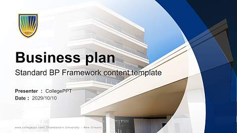 Chamberlain University – New Orleans Competition/Entrepreneurship Contest PPT Template