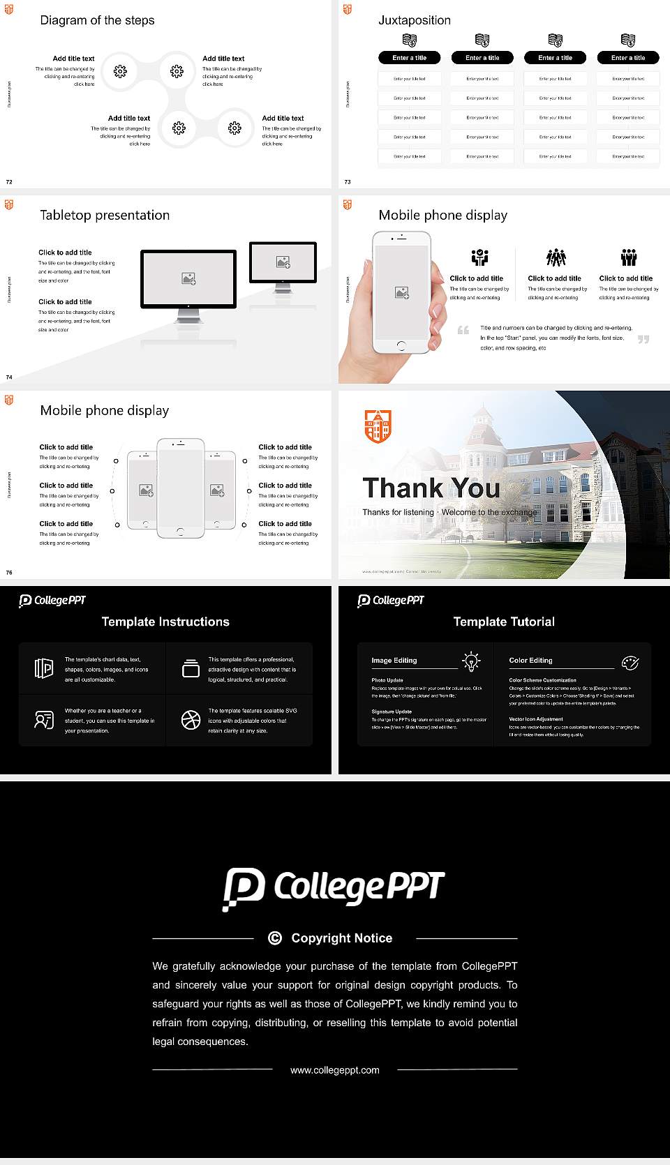 Carroll University Competition/Entrepreneurship Contest PPT Template16:9 ratio PPT effect preview image9