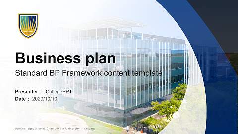 Chamberlain University – Chicago Competition/Entrepreneurship Contest PPT Template
