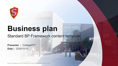 California State University-Stanislaus Competition/Entrepreneurship Contest PPT Template
