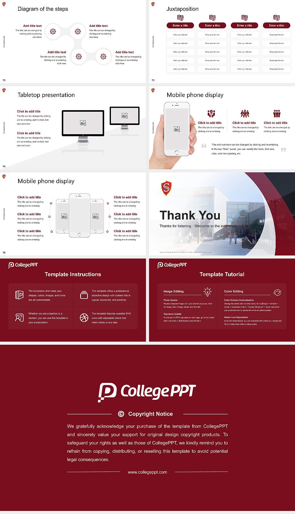 California State University-Stanislaus Competition/Entrepreneurship Contest PPT Template16:9 ratio PPT effect preview image9