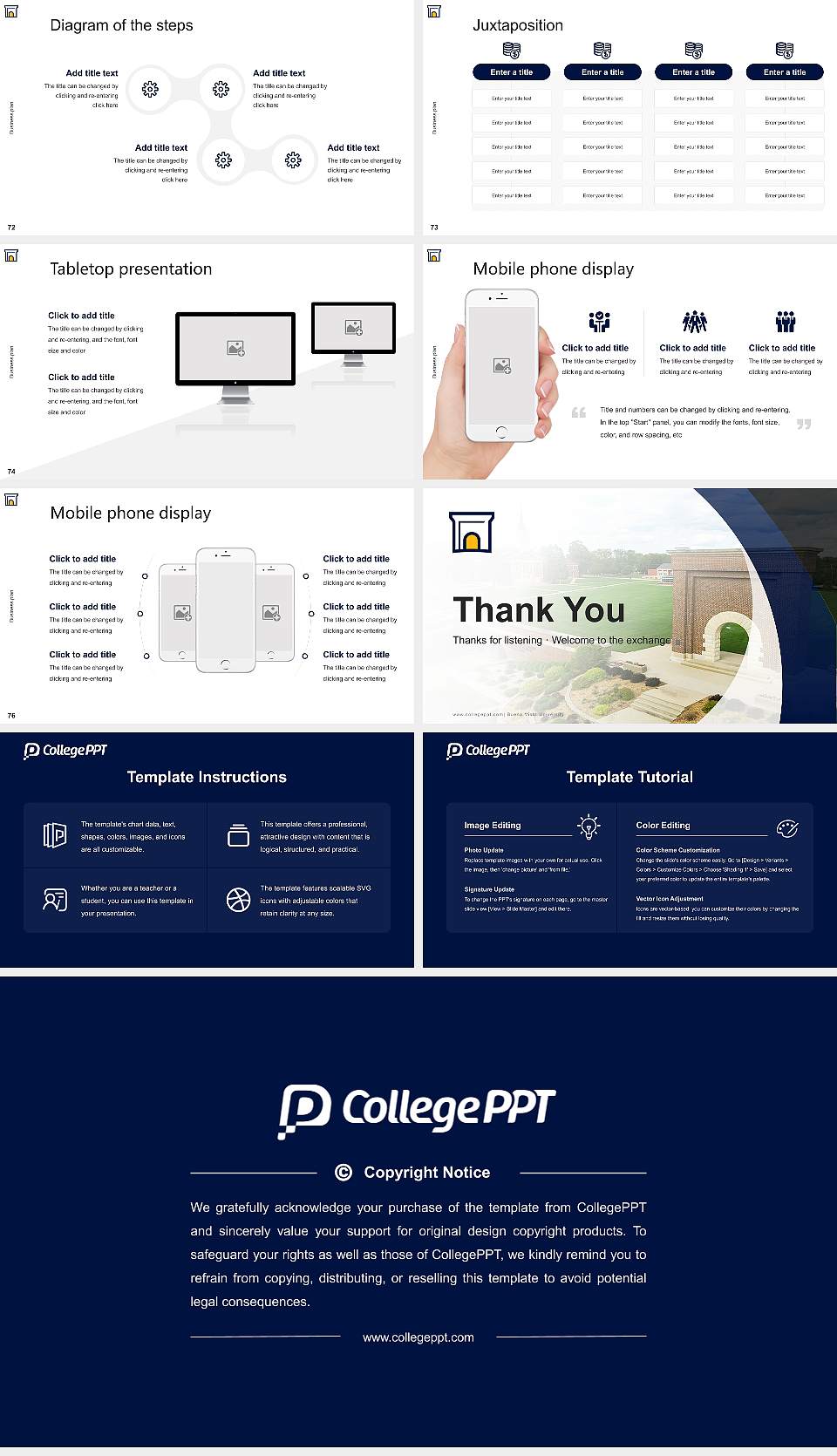 Buena Vista University Competition/Entrepreneurship Contest PPT Template16:9 ratio PPT effect preview image9