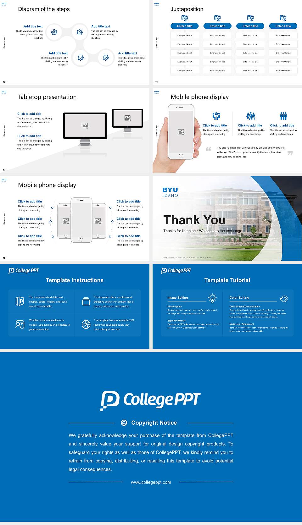 Brigham Young University-Idaho Competition/Entrepreneurship Contest PPT Template16:9 ratio PPT effect preview image9